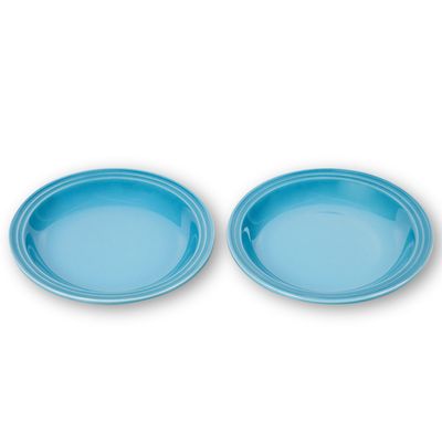 Prato Sobremesa 15 cm 2 Peças Azul Caribe Le Creuset