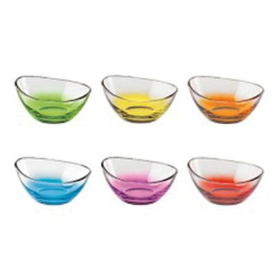 Conjunto Tigela Papaya Arlequim 6 Peças Vetri Delle Venezie Vidivi