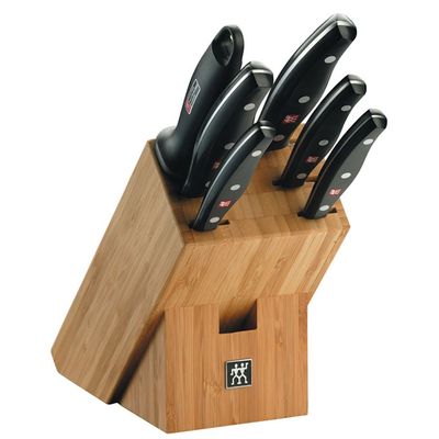 Bloco de Facas Bamboo Twin Pollux 7 Peças Zwilling J.A. Henckels
