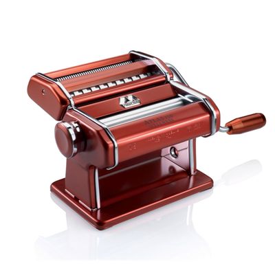 Máquina para Macarrão com 3 Tipos de Massa Atlas 150 Vermelha Marcato