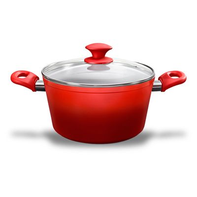 Caçarola Ceramic Life 4.5 4,1 Litros 24 cm Colour Vermelha Brinox