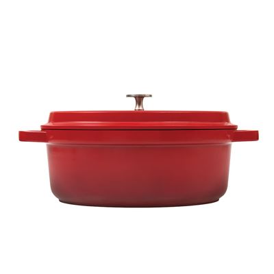 Caçarola Oval Grand Gourmet 3,2 Litros 26X20 cm Vermelha Brinox