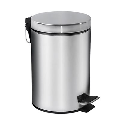 Lixeira Standard com Pedal e Balde Inox 12 Litros Brinox