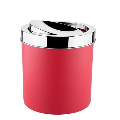Lixeira Decorline com Tampa Basculante 20X18,5Cm Vermelha Brinox