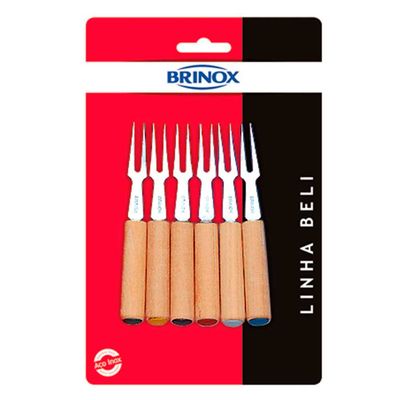 Garfinhos Petiscos Beli 6 Peças Brinox