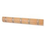 CABIDEIRO-DE-PAREDE-FLIP-COM-5-GANCHOS-NATURAL-UMBRA