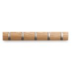 CABIDEIRO-DE-PAREDE-FLIP-COM-5-GANCHOS-NATURAL-UMBRA