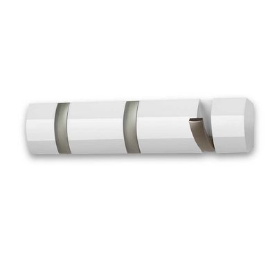 Cabideiro de Parede Flip com 3 Ganchos Branco Umbra