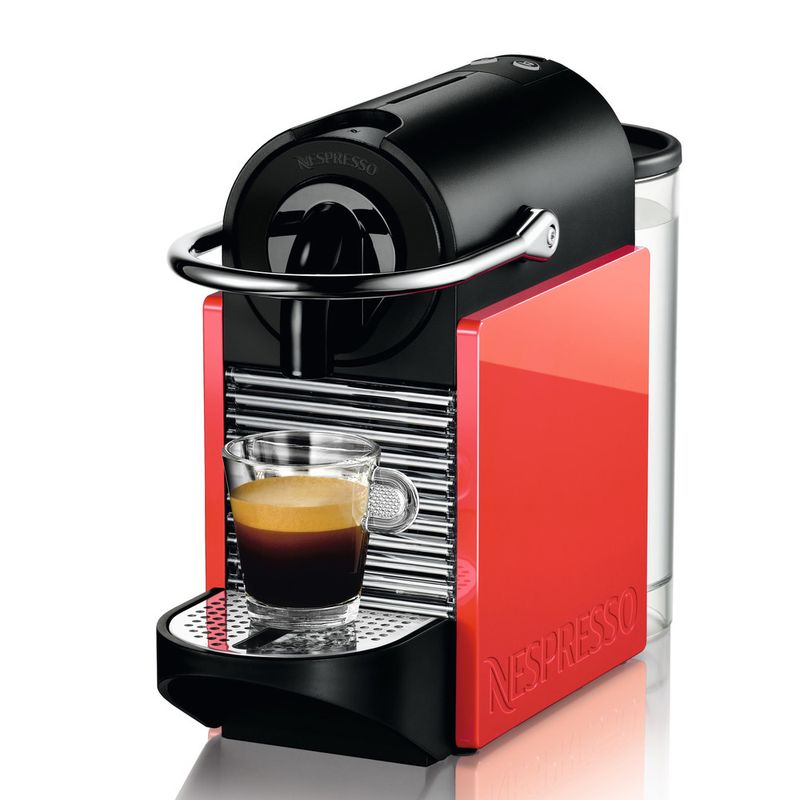 CAFETEIRA-PIXIE-CLIPS-BRANCA-E-CORAL-NEON-110V-NESPRESSO