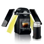 CAFETEIRA-PIXIE-CLIPS-BLACK-E-VERDE-NEON---AEROCCINO-110V-NESPRESSO