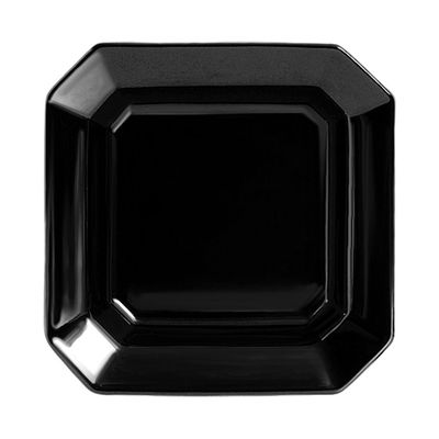 Prato Fundo Objeto Preto 6 Peças Scalla