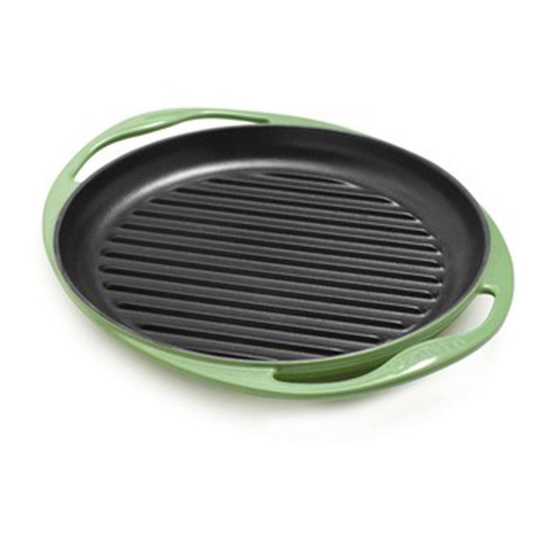 GRELHA-REDONDA-26-CM-COM-ALCA-VERDE-ROSEMARY-LE-CREUSET