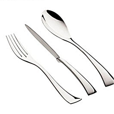 Faqueiro Flow Inox com Estojo 130 Peças St James