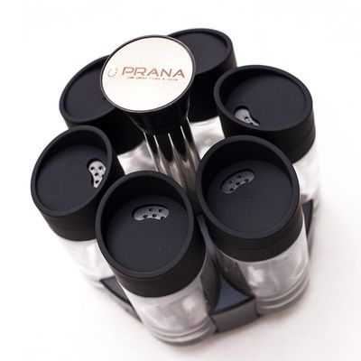 Porta Tempero Giratório 6 Peças Prana