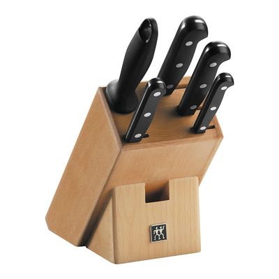 Bloco de Facas Madeira Natural Twin Chef 6 Peças Zwilling J.A. Henckels