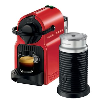 Cafeteira com Aeroccino Inissia 110V Vermelha Nespresso