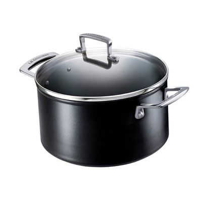 Caçarola Funda 2,8 Litros Non Stick Alumínio e Aço Inox 18 cm Preto Le Creuset
