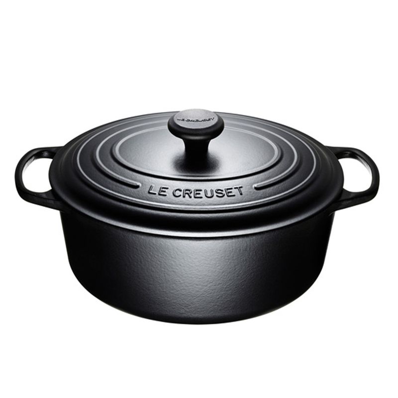 PANELA-REDONDA-22CM-MATT-BLACK-LE-CREUSET