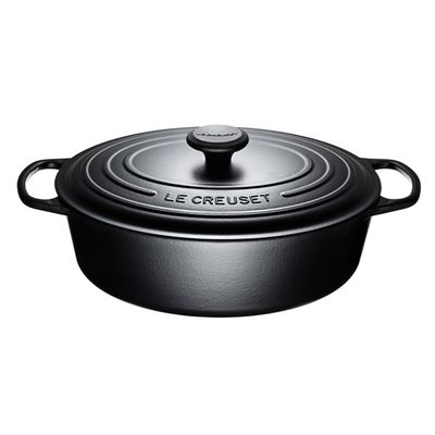 Panela Oval 29 cm Preto Matte Black Le Creuset