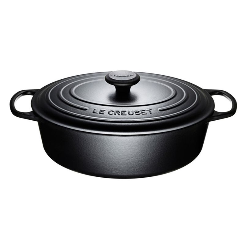 PANELA-OVAL-29CM-MATT-BLACK-LE-CREUSET