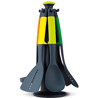 Conjunto de Utensílios e Suporte Elevate Carousel 6 Peças Multicolorido Joseph Joseph