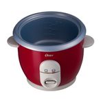 Panela-Oster-de-Arroz-Vermelha-Eletrica-3-Copos-127V-aberta