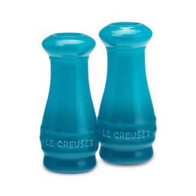 Novo Saleiro e Pimenteiro Azul Caribe V2 Le Creuset