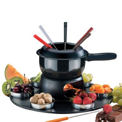 Conjunto para Fondue 17 Peças Preto Brinox