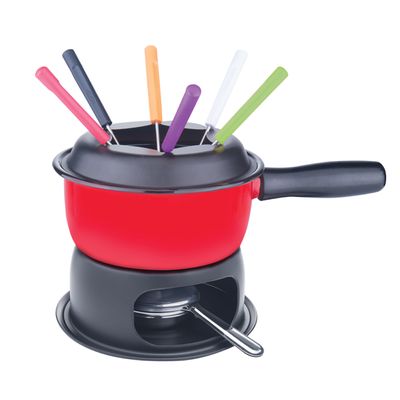 Conjunto para Fondue 11 Peças Vermelho Brinox