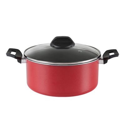 Caçarola com Tampa Garlic 3,4 Litros Vermelha Brinox