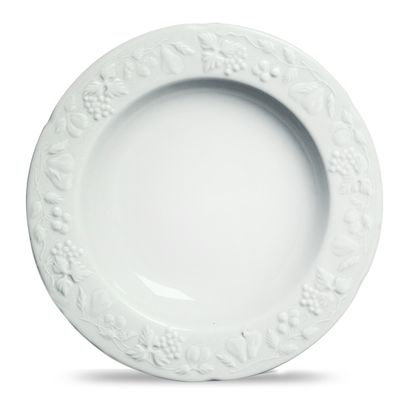 Conjunto de Pratos Fundo Summer Porcelana 6 Peças Branco Verbano
