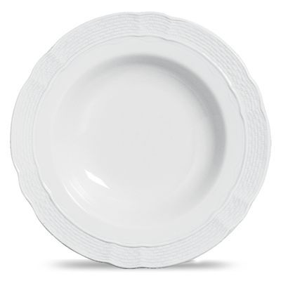 Conjunto de Pratos Fundo Vanna Blanco Porcelana 6 Peças Branco Verbano