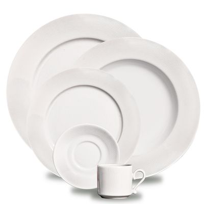 Aparelho de Jantar Maria Línea Porcelana 30 Peças Branco Verbano