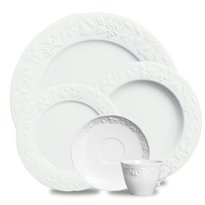 Aparelho de Jantar Summer Porcelana 30 Peças Branco Verbano