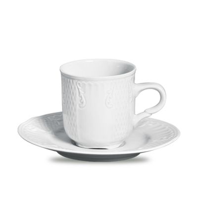 Xícaras de Café Venezia Porcelana 6 Peças Branco Verbano