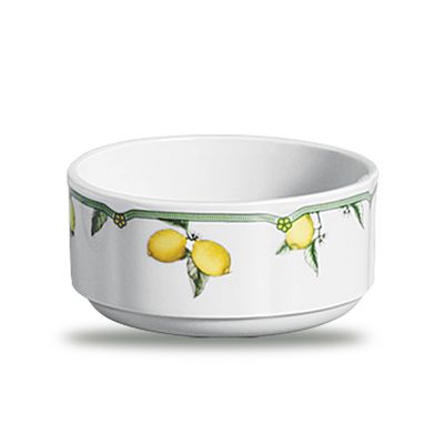 Bowl Provenza Lemon Porcelana 6 Peças Branco, Verde e Amarelo Verbano