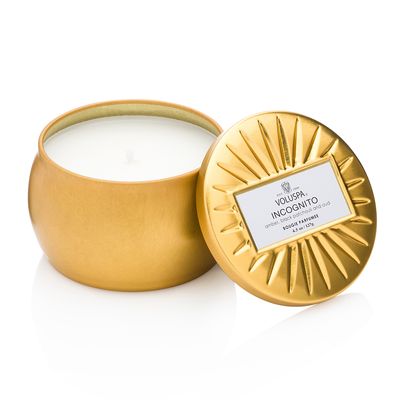 Mini Vela Incognito Coleção Maison New Vermeil Lata 25 Horas Voluspa