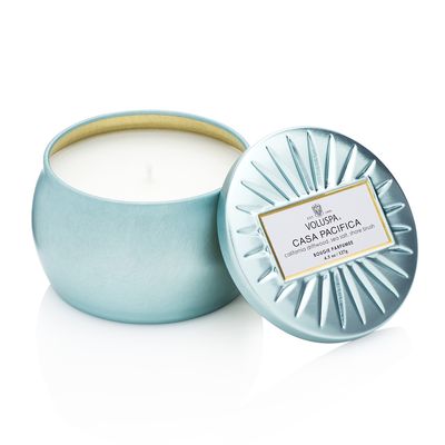 Mini Vela Casa Pacifica Coleção Maison New Vermeil Lata 25 Horas Voluspa