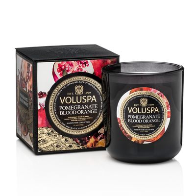 Vela Pomegranate Blood Orange Coleção Maison Noir Copo 100 Horas Voluspa