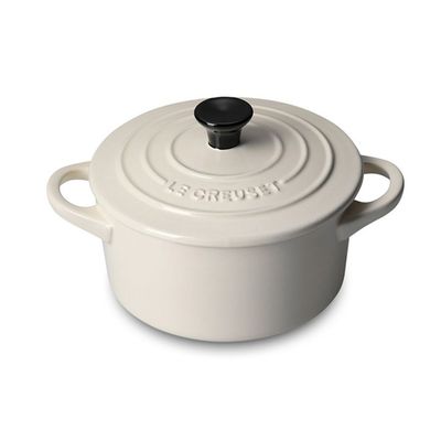 Mini Cocotte Cerâmica Branco Dune Le Creuset