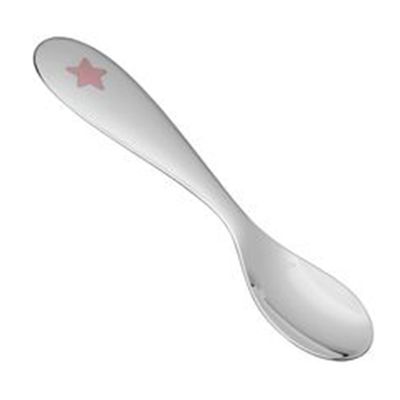 Colher Infantil Babystar Rosa Christofle