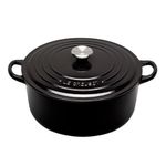 PANELA-REDONDA-18-CM-PUXADOR-DE-INOX-BLACK-ONIX-LE-CREUSET