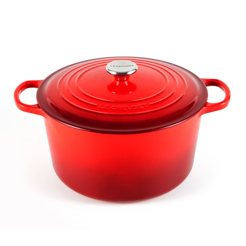 PANELA-REDONDA-ALTA-28-CM-PUXADOR-DE-INOX-VERMELHO-LE-CREUSET
