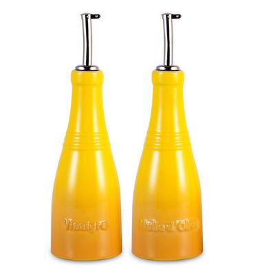 Galheteiro Óleo e Vinagre Amarelo Dijon Le Creuset