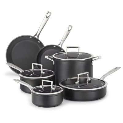 Conjunto de Panelas de Alumínio Anodizado 6 Peças Black KitchenAid