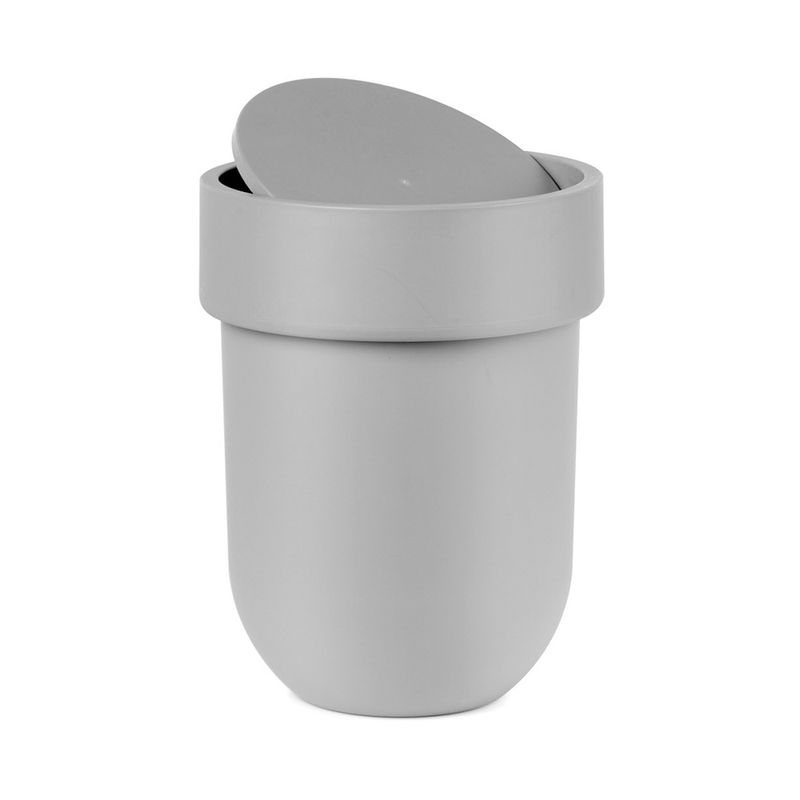 LIXEIRA-COM-TAMPA--TOUCH-EM-POLIPROPILENO-CINZA-UMBRA