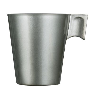 Xícara Espresso Flashy 80 ml Prata Luminarc