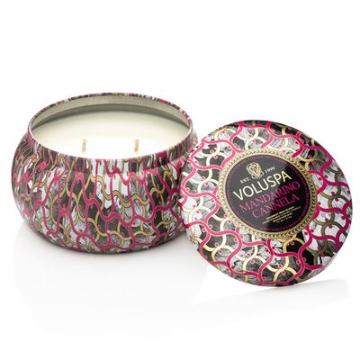 Vela Mandarino Cannela Maison Noir 2 Pavios Lata 50 Horas Voluspa