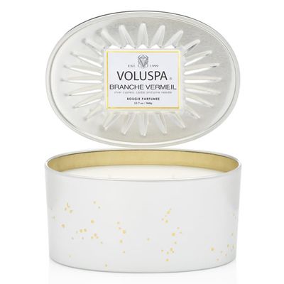 Vela Branche Vermeil Coleção New Vermeil Oval 2 Pavios Lata 50 Horas Voluspa