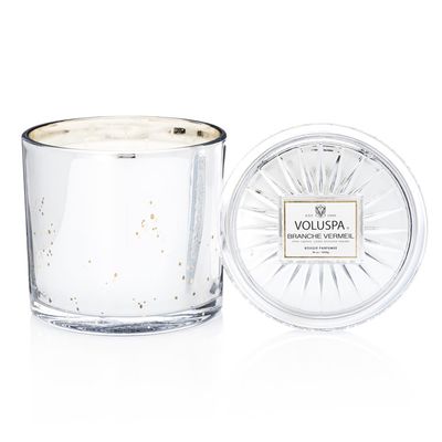Vela Branche Vermeil Coleção Maison New Vermeil Pote e Tampa Vidro 150 Horas Voluspa